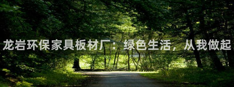 杏耀平台注册问一问：龙岩环保家具板材厂：绿色生活，从我做起